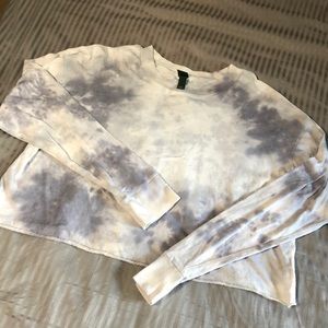 Cropped sweatshirt/tee